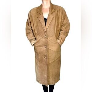 VINTAGE ULTRA SUEDE Trench adventure bound originals quality Wilsons size small
